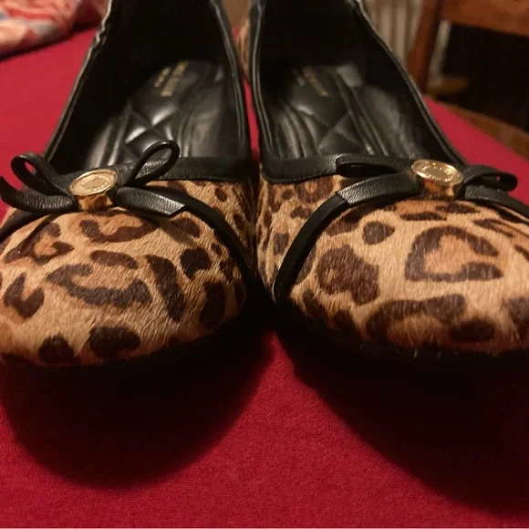 Cole Haan Leopard Animal Print Ballet with Slight Wedge 8.5 - Picture 2 of 7
